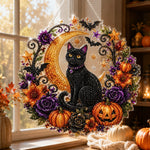 Luz de luna de gato negro para un encanto embrujado