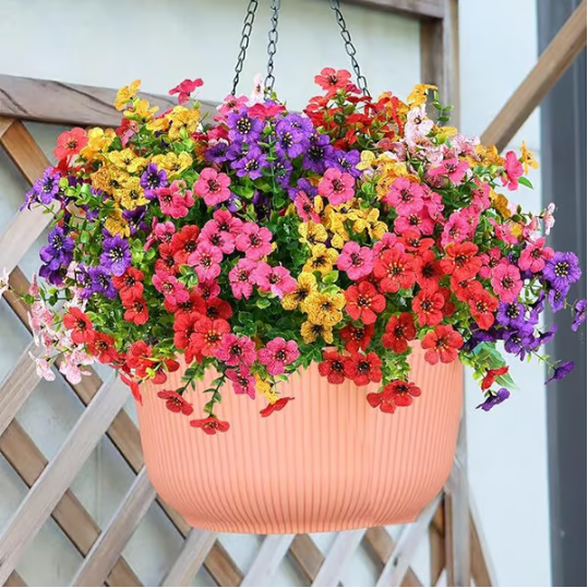 Artificial Flowering Plants With Lasting Color