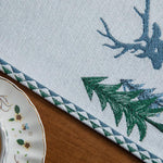Chemin de table sapin de Noël pour un charme festif