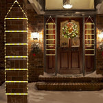 Lumières d'échelle de Noël pour un caractère festif