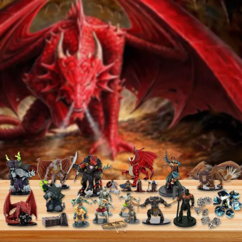 Tableau de l'Avent Dragon avec personnage quotidien