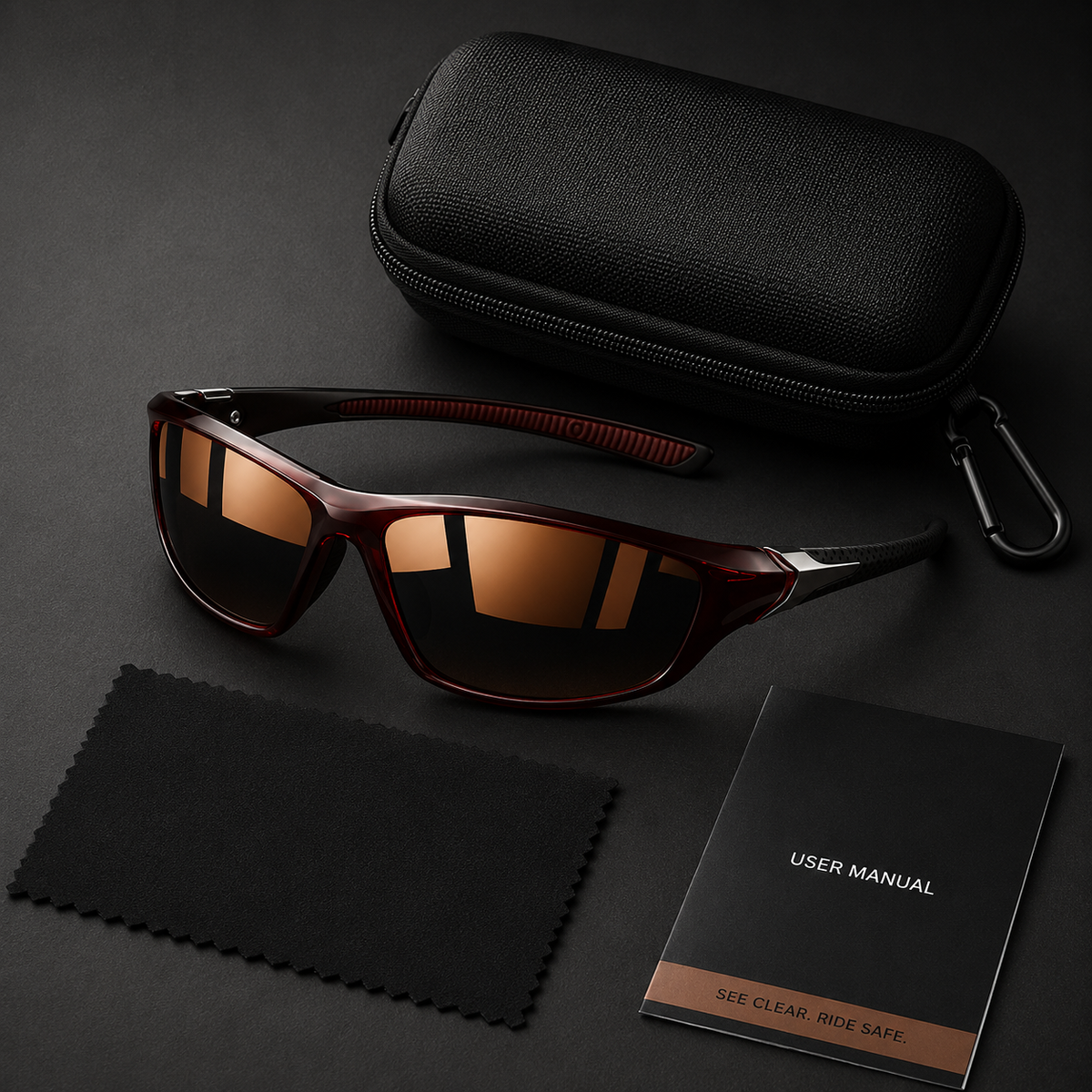 Lunettes de sport polarisées pour une clarté sans éblouissement  