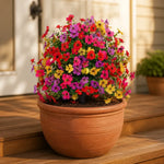 Vase à fleurs artificielles pour couleur de jardin toute l'année