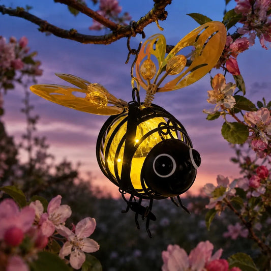 Solar-Hängende Bienenlampe mit Gartenglühen