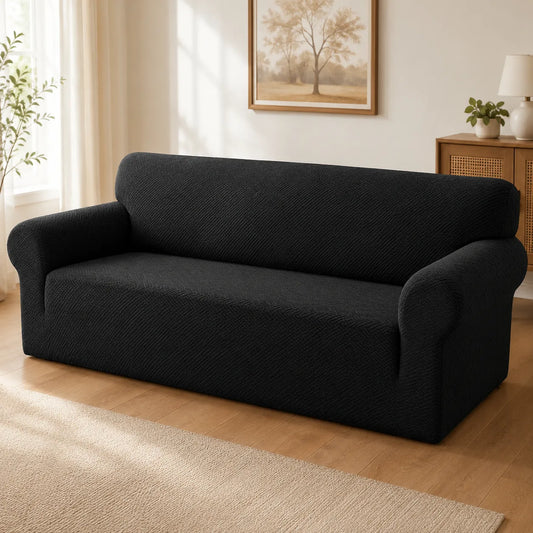 Jacquard Sofa Cover With Sculpted Texture