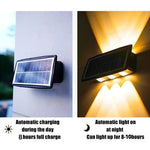 Luce da Parete Solare LED per un Bagliore Scultoreo Esterno