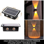Luce da Parete Solare LED per un Bagliore Scultoreo Esterno