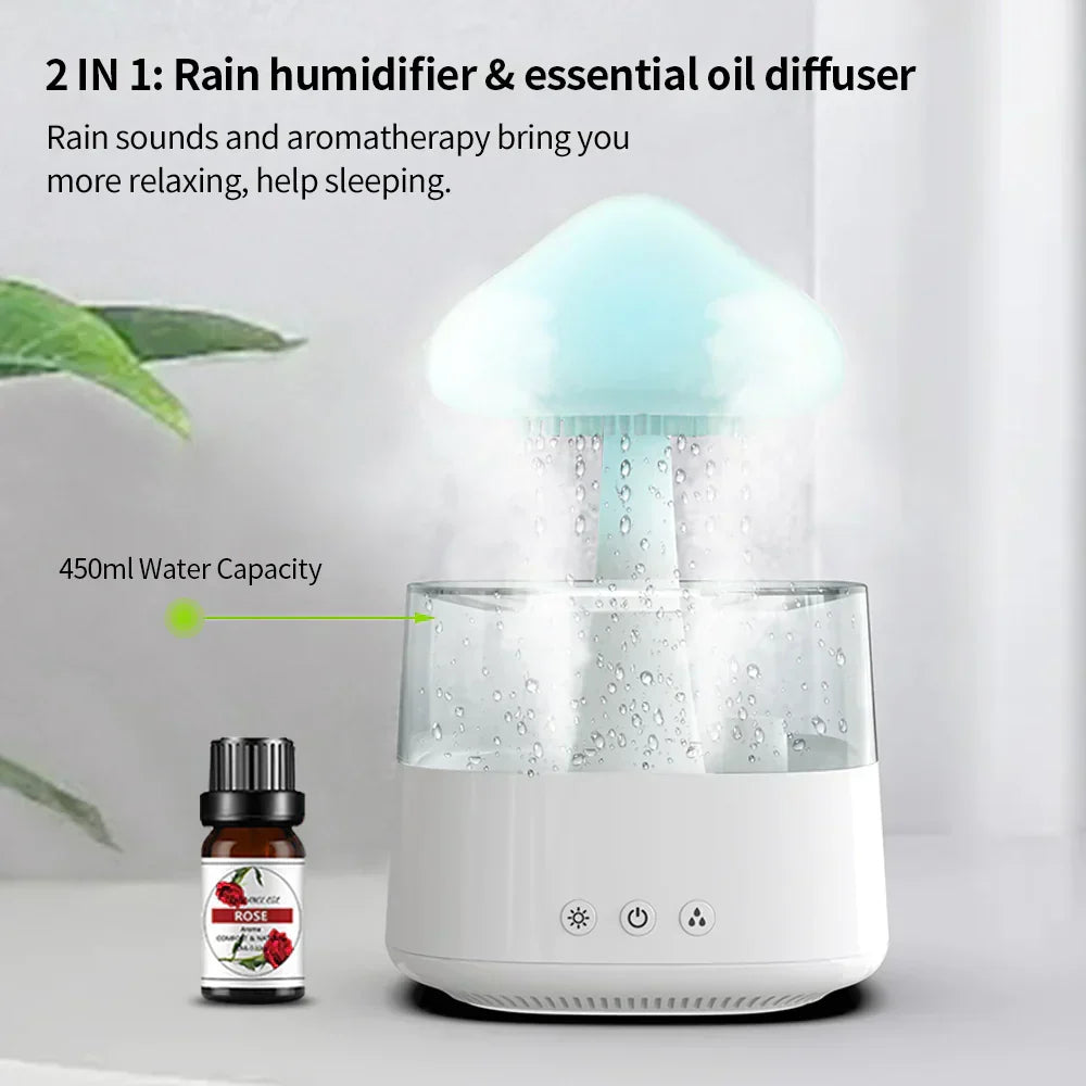 Regenwolken-Diffusor für beruhigende Atmosphäre