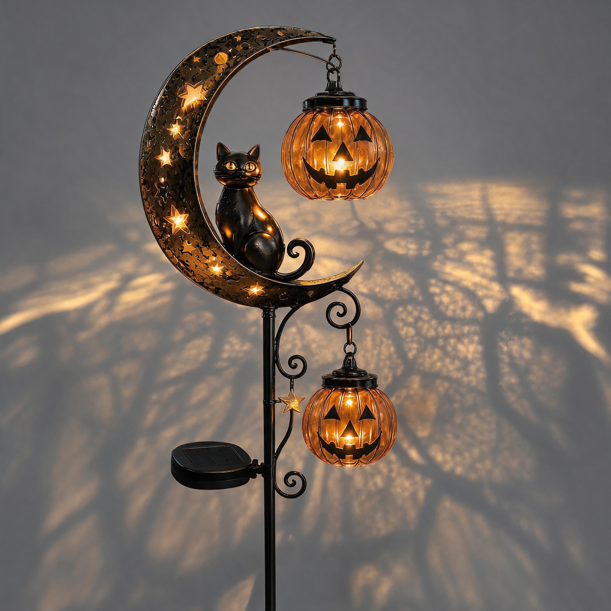 Luce da Giardino a Forma di Zucca Luna per Sentieri Incantati