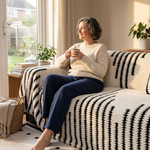 Plush Couch Cover With Stay-Put Comfort