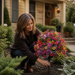 Vase à fleurs artificielles pour couleur de jardin toute l'année