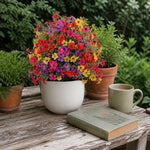 Vase à fleurs artificielles pour couleur de jardin toute l'année