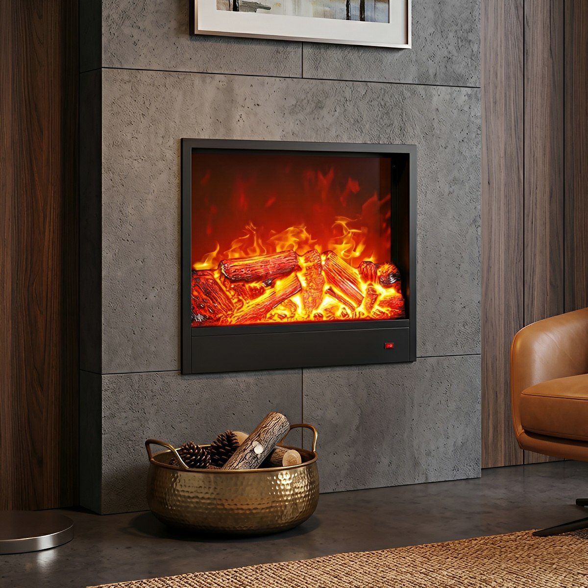 3D LED Flame Fireplace Lighting for Ambiance