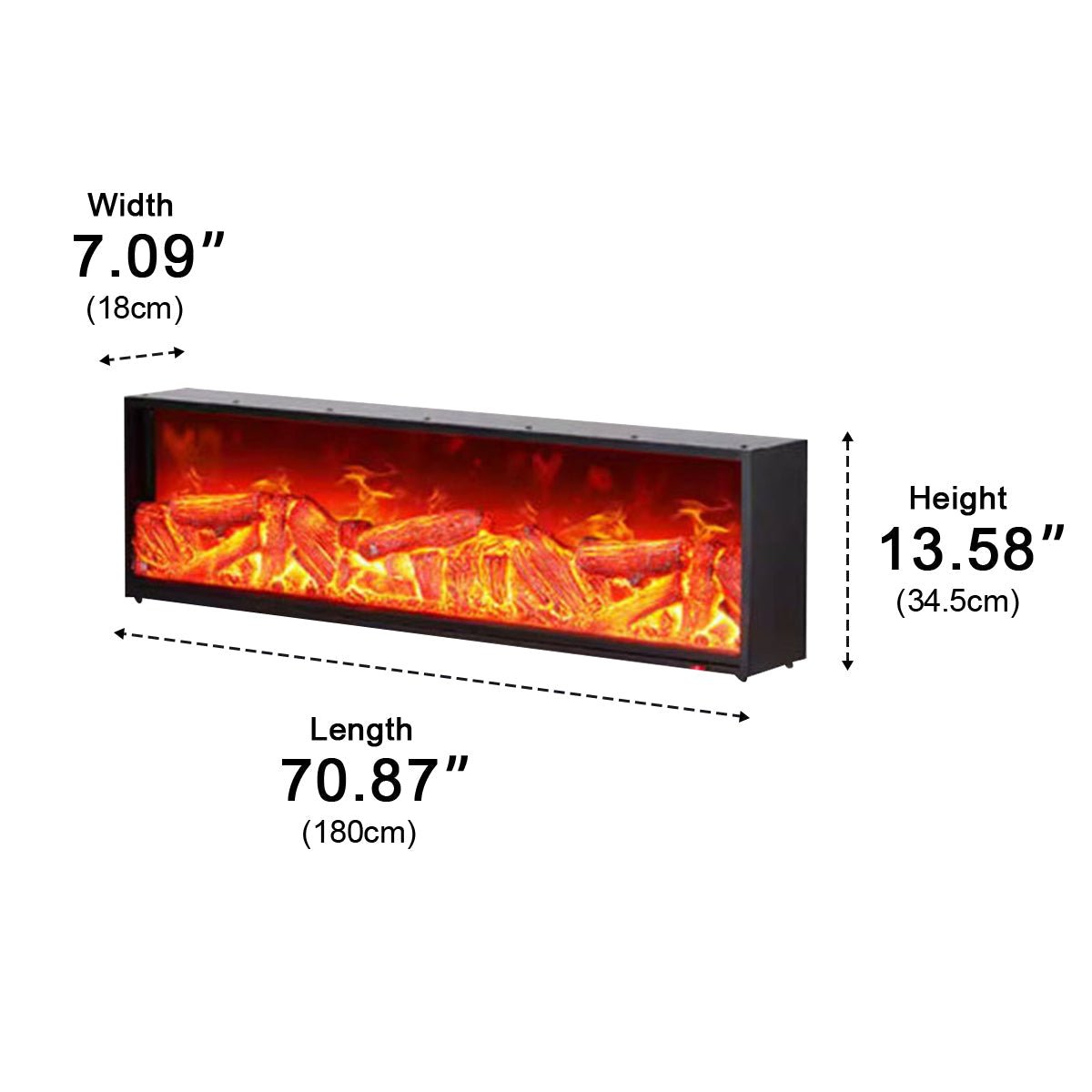 3D LED Flame Fireplace Lighting for Ambiance