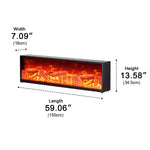 3D LED Flame Fireplace Lighting for Ambiance