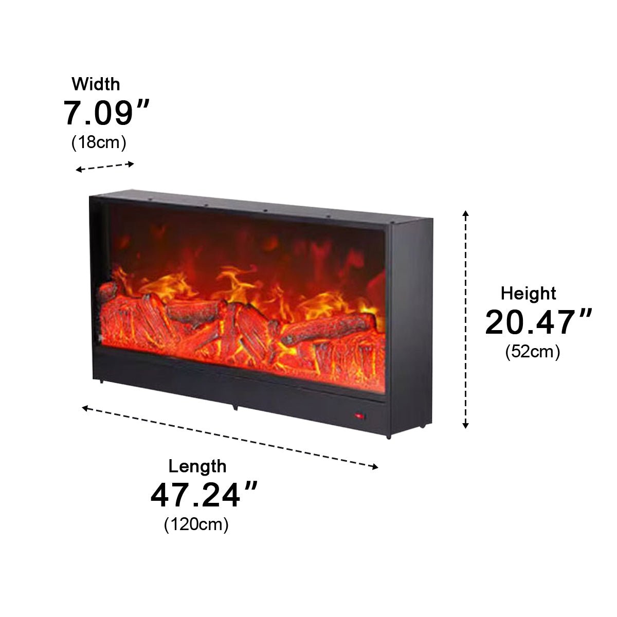 3D LED Flame Fireplace Lighting for Ambiance