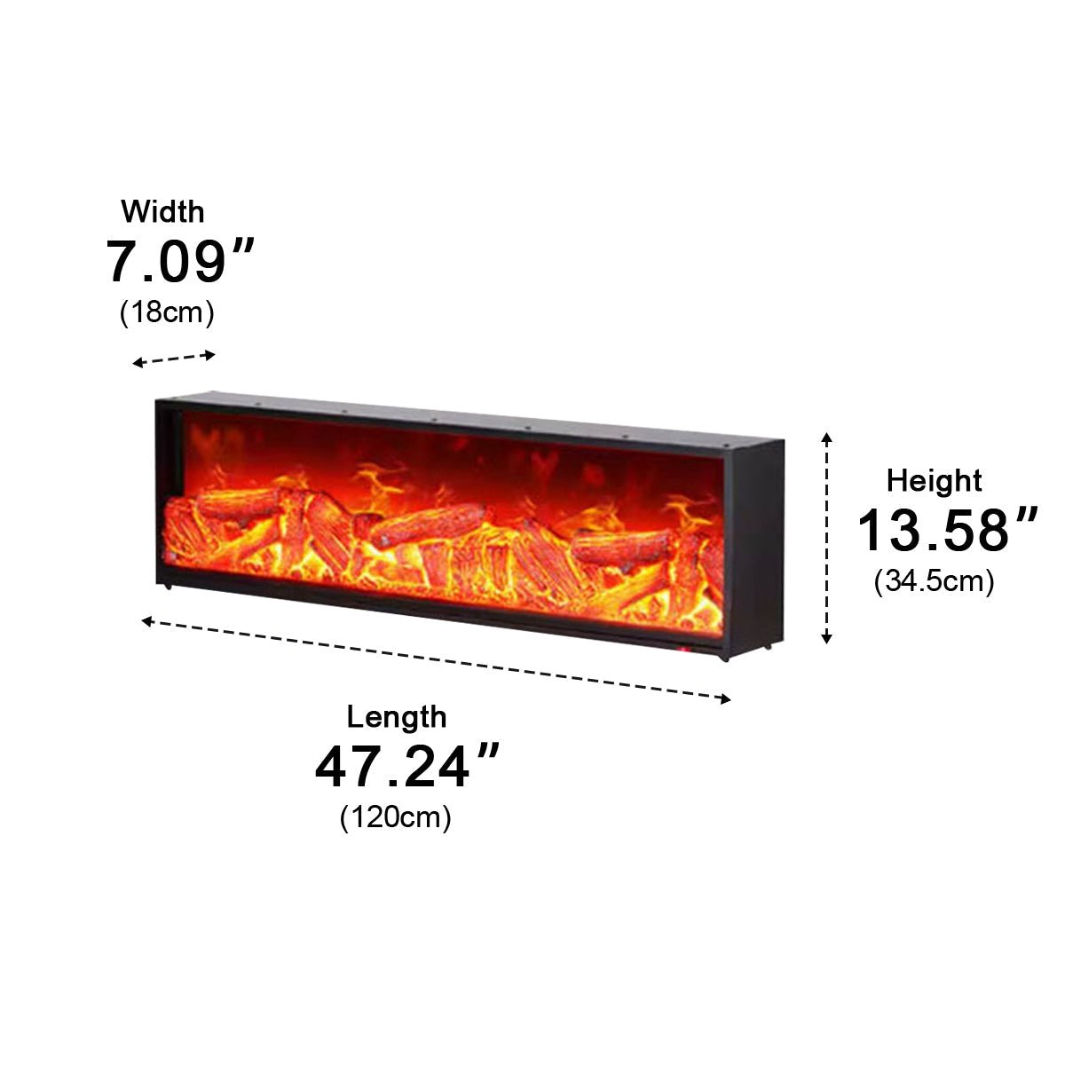 3D LED Flame Fireplace Lighting for Ambiance