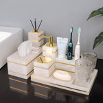 Marble Look Cup For Polished Bathroom Style