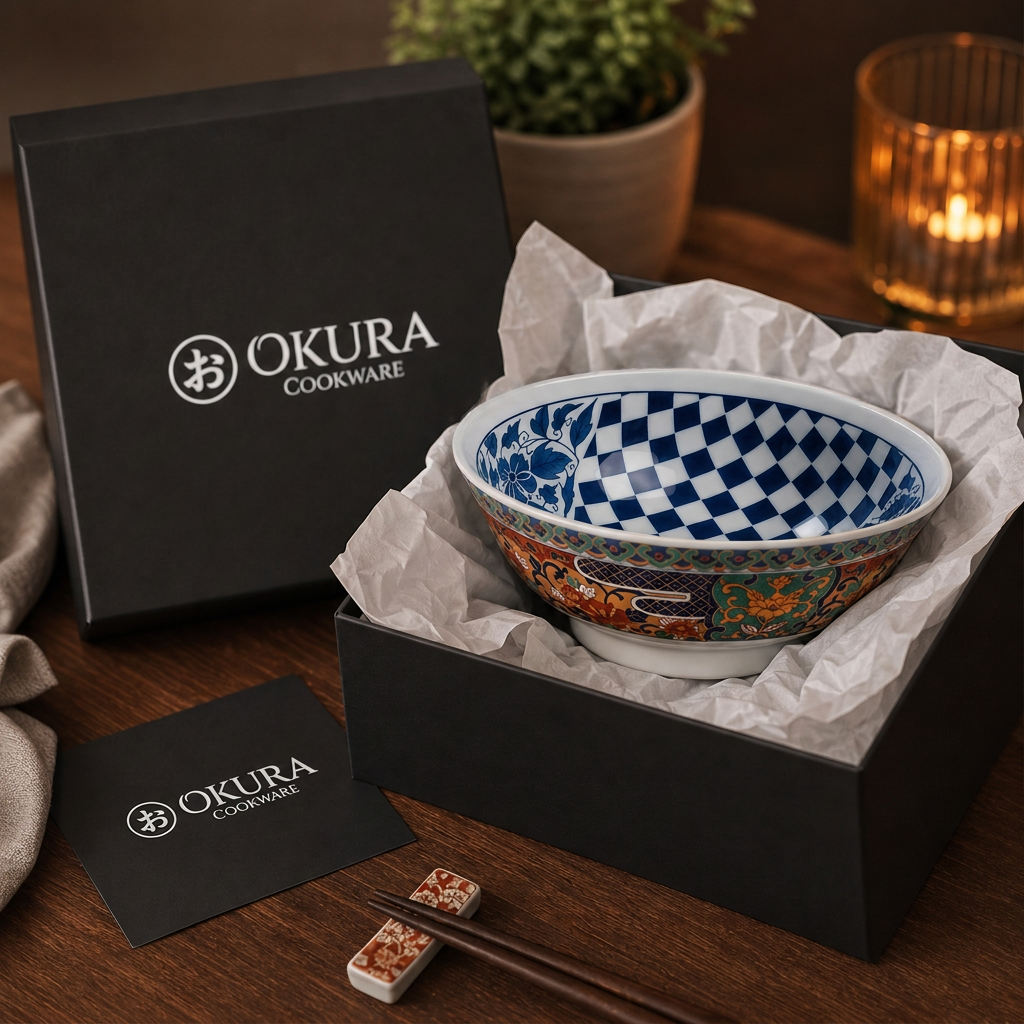 Bol pentru ramen din ceramică Imari Mino, pentru mese artistice