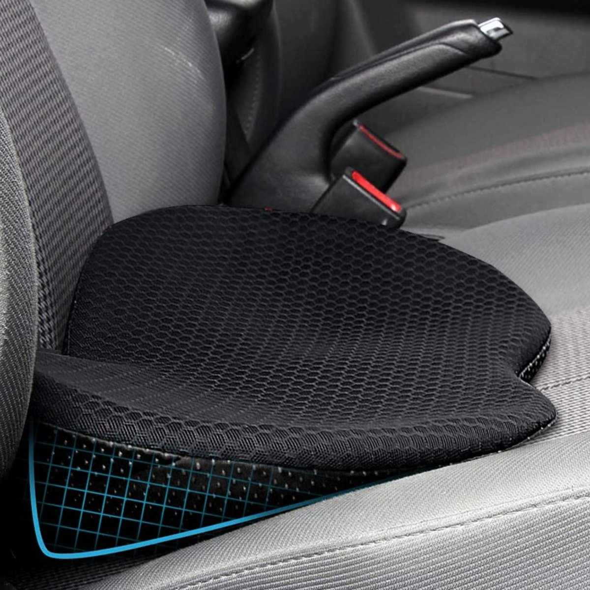 Adult Car Booster Seat Cushion for Clearer Views