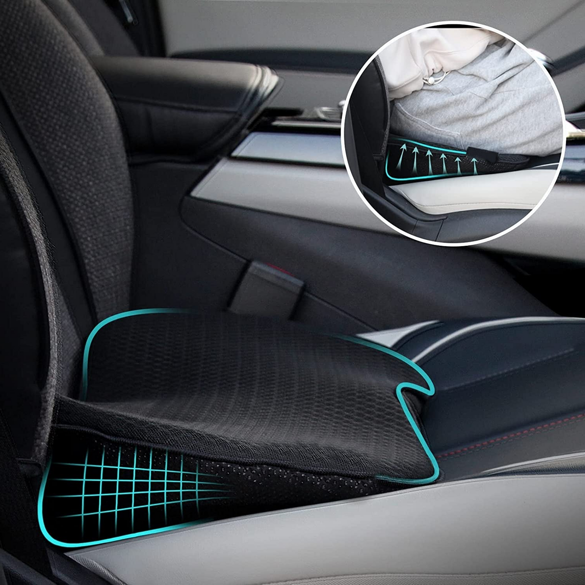 Adult Car Booster Seat Cushion for Clearer Views