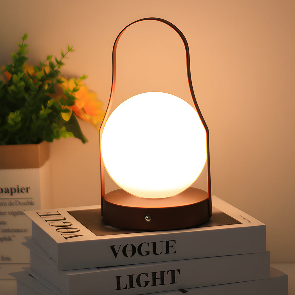 Lanterne LED en verre côtelé pour une atmosphère douce