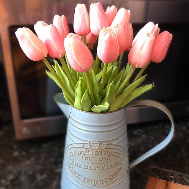 Künstliche Tulpen-Tischdekoration mit langanhaltender Farbe