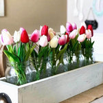 Künstliche Tulpen-Tischdekoration mit langanhaltender Farbe
