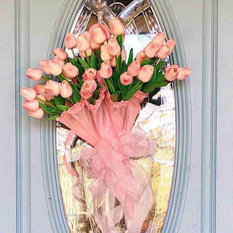 Künstliche Tulpen-Tischdekoration mit langanhaltender Farbe