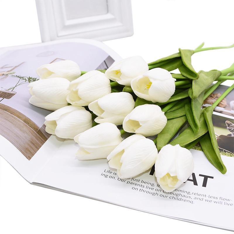Künstliche Tulpen-Tischdekoration mit langanhaltender Farbe