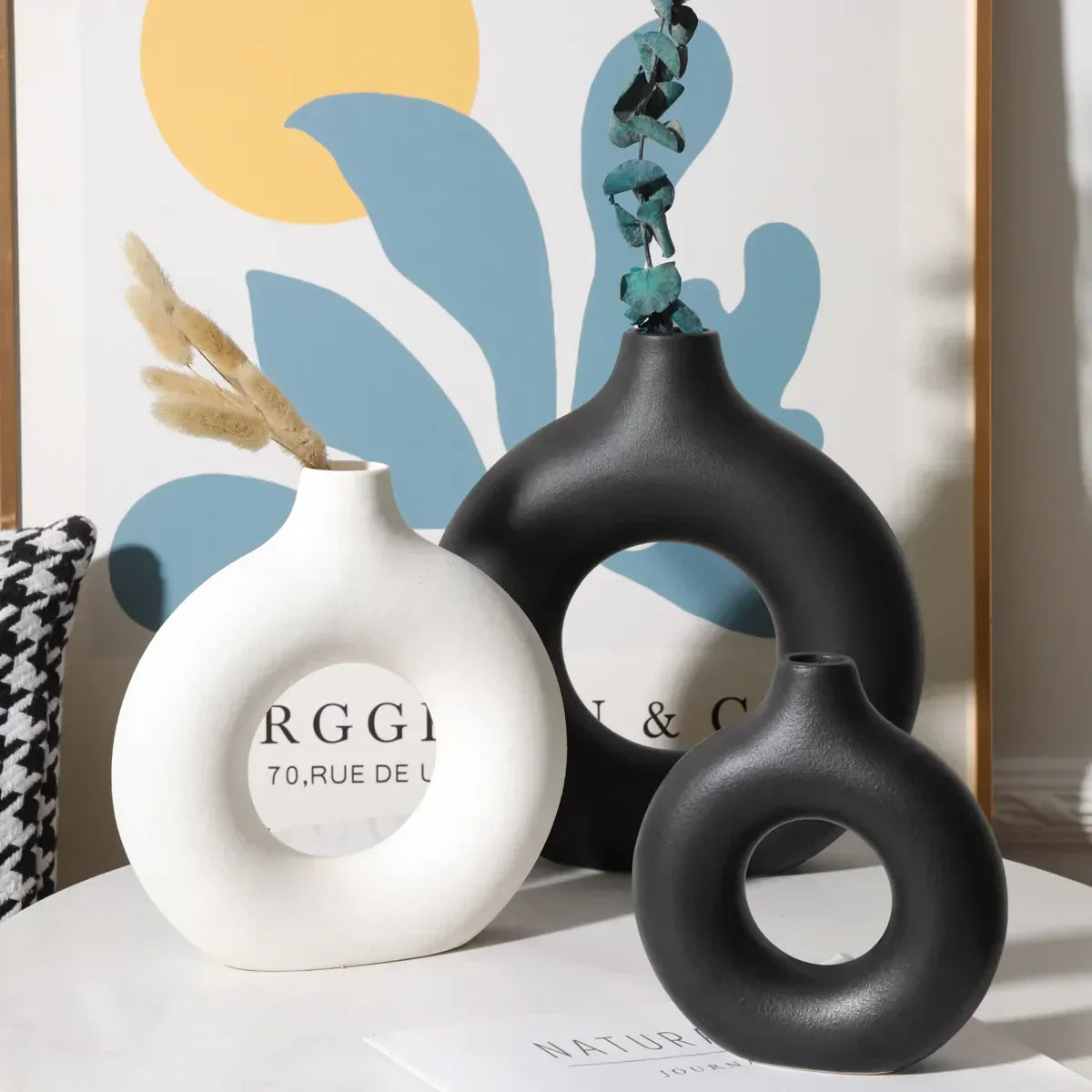 Elegante Glasvase für eine ruhigere Atmosphäre