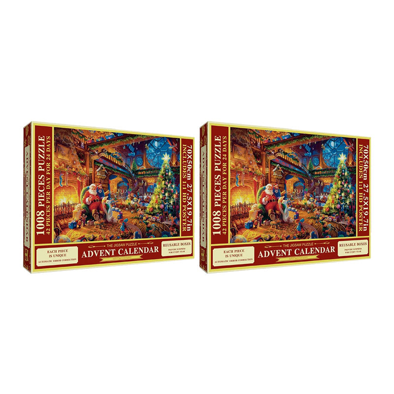 Calendar de Advent cu puzzle al Nașterii Domnului pentru magia sărbătorilor
