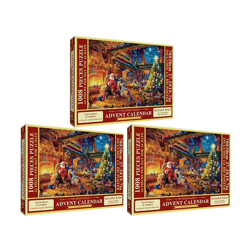Calendar de Advent cu puzzle al Nașterii Domnului pentru magia sărbătorilor