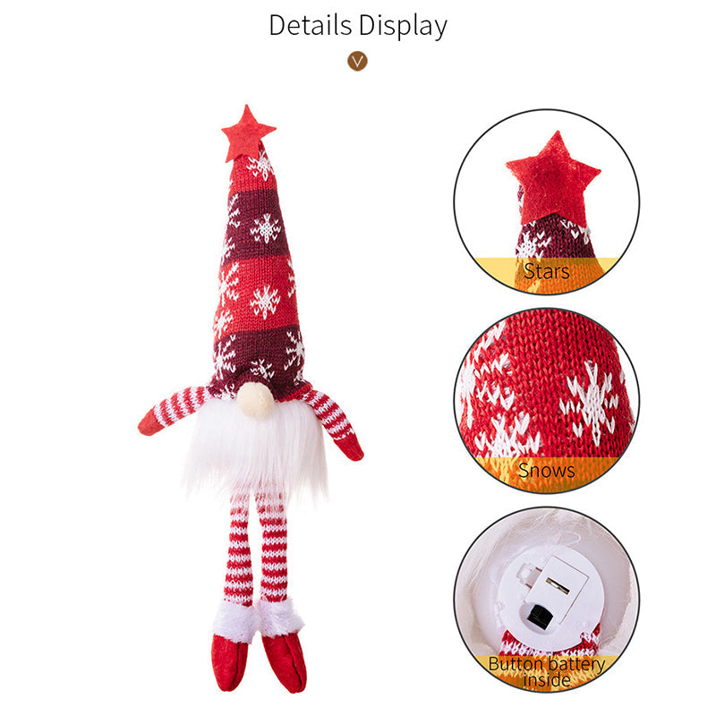 Gnomo di Natale Luminoso con Fascino Festivo