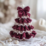 Décoration d'arbre de Noël au crochet avec charme en perles
