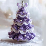 Décoration d'arbre de Noël au crochet avec charme en perles