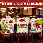 Housses de chaise de Noël pour un repas festif