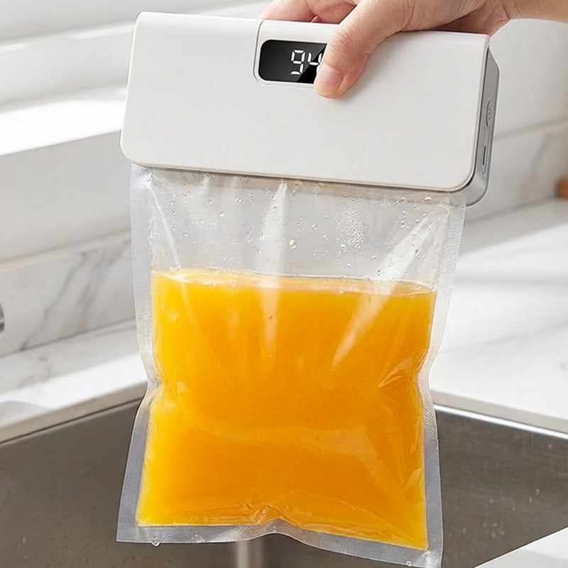 Sellador de bolsas mini para almacenamiento más fresco en la despensa