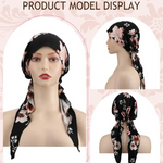 Turban floral pré-noué pour un style sans effort  
