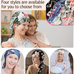 Turban floral pré-noué pour un style sans effort  