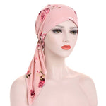 Turban floral pré-noué pour un style sans effort  