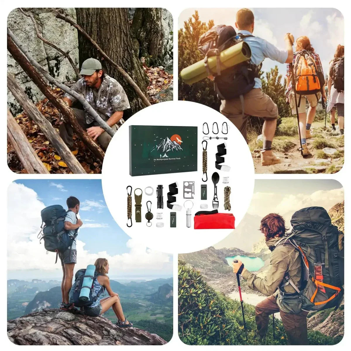 Adventní kalendář pro přežití s 24 outdoorovými nástroji
