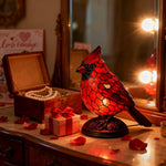 Lampada a forma di uccello in vetro artistico per un carattere caldo