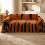 Plush Couch Cover With Stay-Put Comfort
