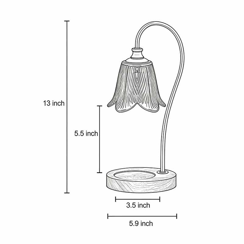 Marmor Wachs Schmelz Tischlampe für flammenlose Atmosphäre